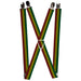 Suspenders - 1.0" - Houndstooth Black/Rasta Suspenders Buckle-Down   