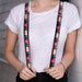 Suspenders - 1.0" - Hot Beat Bot Pink Suspenders Buckle-Down   