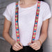 Suspenders - 1.0" - Happy Cupcakes/Dots Pink/Green Suspenders Buckle-Down   