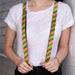 Suspenders - 1.0" - Honeycomb Greens/Orange Suspenders Buckle-Down   