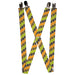 Suspenders - 1.0" - Honeycomb Greens/Orange Suspenders Buckle-Down   