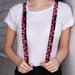 Suspenders - 1.0" - Hibiscus Weathered Black/Pink Suspenders Buckle-Down   