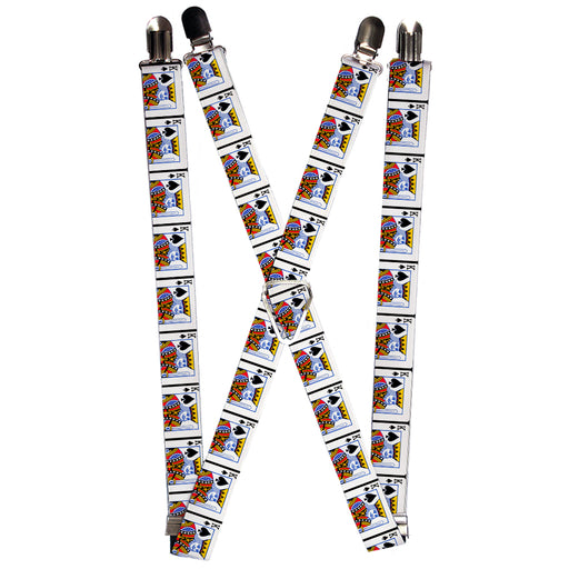 Suspenders - 1.0" - King of Spades Suspenders Buckle-Down   