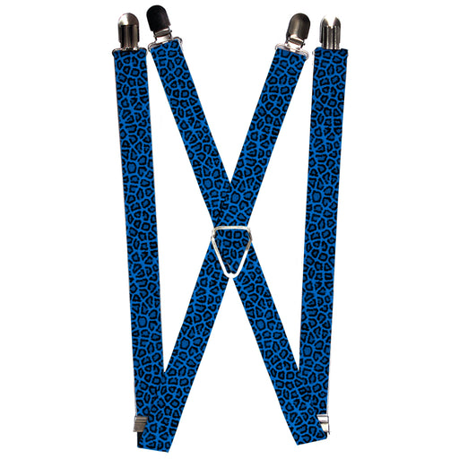 Suspenders - 1.0" - Leopard Turquoise Suspenders Buckle-Down   
