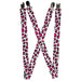 Suspenders - 1.0" - Leopard White/Fuchsia Suspenders Buckle-Down   