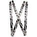 Suspenders - 1.0" - Madness White/Black Suspenders Buckle-Down   