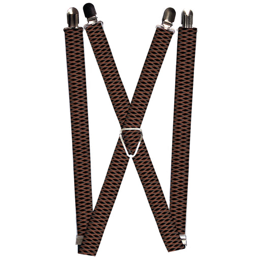Suspenders - 1.0" - Mesh Black/Brown Suspenders Buckle-Down   