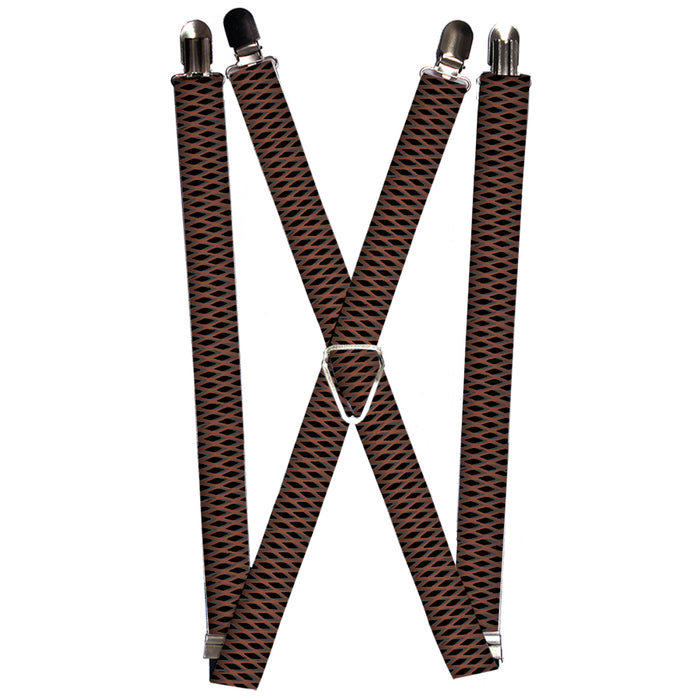 Suspenders - 1.0" - Mesh Black/Brown Suspenders Buckle-Down   
