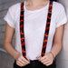Suspenders - 1.0" - Mud Flap Girls w/Stripes Black/Red/Orange Suspenders Buckle-Down   