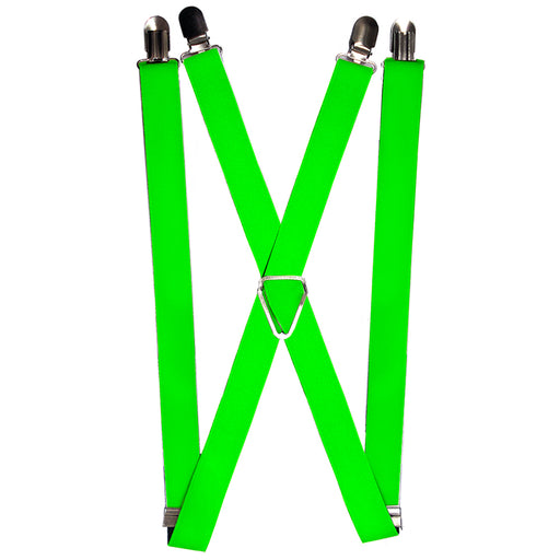 Suspenders - 1.0" - Neon Green Suspenders Buckle-Down   