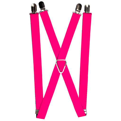 Suspenders - 1.0" - Neon Pink Print Suspenders Buckle-Down   