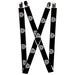 Suspenders - 1.0" - Native American Skull Black/White Suspenders Buckle-Down   