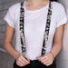 Suspenders - 1.0" - Only God Can Judge Me Black/White Suspenders Buckle-Down   