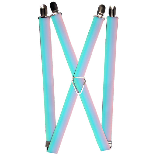Suspenders - 1.0" - Ombre Pink/Blue-Green Suspenders Buckle-Down   