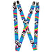 Suspenders - 1.0" - Pandas & Rainbows w/Stars Suspenders Buckle-Down   