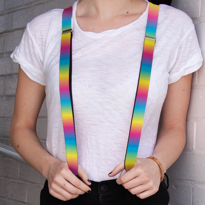 Suspenders - 1.0" - Rainbow Ombre Suspenders Buckle-Down   
