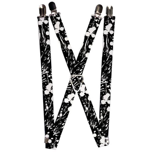 Suspenders - 1.0" - Splatter Black/White Suspenders Buckle-Down   