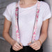 Suspenders - 1.0" - Splatter White/Pink Suspenders Buckle-Down   