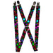 Suspenders - 1.0" - Stargazer Black/Multi Color Suspenders Buckle-Down   