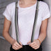 Suspenders - 1.0" - Stripe Transition Black/White Suspenders Buckle-Down   