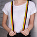 Suspenders - 1.0" - Stripes Black/Red/Yellow Suspenders Buckle-Down   