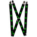 Suspenders - 1.0" - St. Pat's Black/Green Suspenders Buckle-Down   