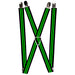 Suspenders - 1.0" - Stripe Black/Green Suspenders Buckle-Down   