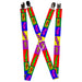 Suspenders - 1.0" - Sound Effect Blocks Multi Color Suspenders Buckle-Down   