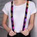Suspenders - 1.0" - Sound Effects Black/Multi Color Suspenders Buckle-Down   