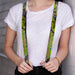 Suspenders - 1.0" - Truth and Justice Green Suspenders Buckle-Down   