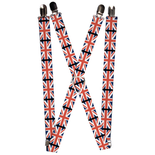 Suspenders - 1.0" - United Kingdom Flags Suspenders Buckle-Down   