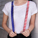 Suspenders - 1.0" - United States Flag Split Stars Blue/White + Stripes Red/White Suspenders Buckle-Down   
