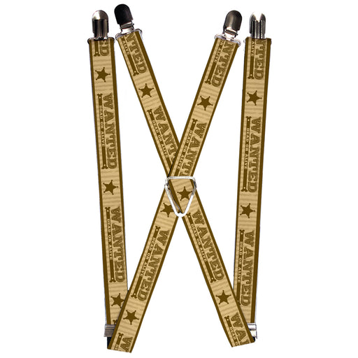 Suspenders - 1.0" - WANTED-DEAD OR ALIVE/Star Tans Suspenders Buckle-Down   