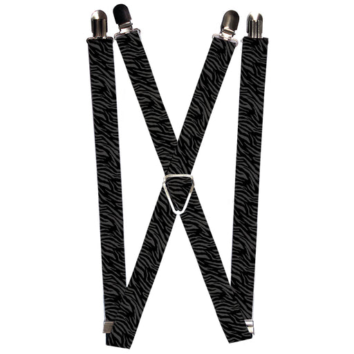 Suspenders - 1.0" - Zebra 2 Black/Gray Suspenders Buckle-Down   