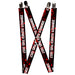 Suspenders - 1.0" - ZOMBIES RUINED THIS BELT Black/White/Red Splatter Suspenders Buckle-Down   