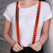 Suspenders - 1.0" - Buffalo Plaid Black/Orange Suspenders Buckle-Down   