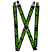 Suspenders - 1.0" - CA$H MONEY Black/Green Suspenders Buckle-Down   