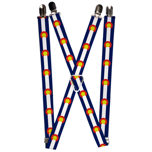 Suspenders - 1.0" - Colorado Flags2 Repeat Suspenders Buckle-Down   