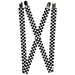 Suspenders - 1.0" - Checker Weathered2 Black/White Suspenders Buckle-Down   