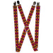 Suspenders - 1.0" - Mini Navajo Purple/Yellow/Pink/Green Suspenders Buckle-Down   