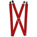 Suspenders - 1.0" - Plaid Red Suspenders Buckle-Down   