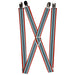 Suspenders - 1.0" - Stripes Red/Blues/White Suspenders Buckle-Down   