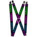 Suspenders - 1.0" - SWAGG Black/Zebra Multi Neon Suspenders Buckle-Down   
