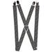 Suspenders - 1.0" - Square Lines White/Black Suspenders Buckle-Down   