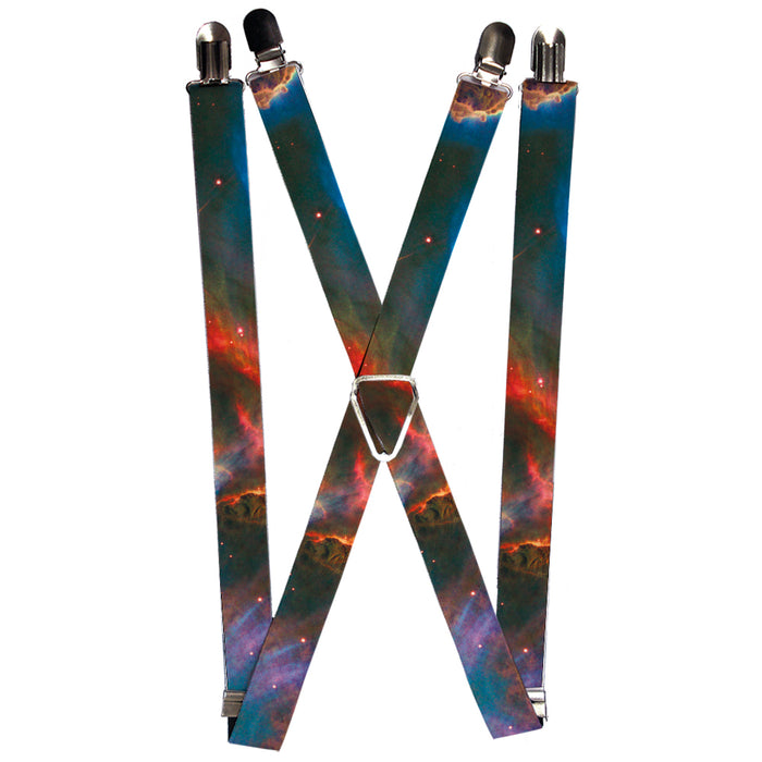Suspenders - 1.0" - Supernova Space Collage Suspenders Buckle-Down   