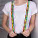 Suspenders - 1.25" - St. Pat's Rainbow/Coins Suspenders Buckle-Down   