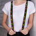 Suspenders - 1.0" - Christmas Lights Black/Multi Color Suspenders Buckle-Down   
