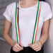 Suspenders - 1.25" - Ireland Flag Stripes Green/White/Orange Suspenders Buckle-Down   