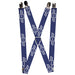 Suspenders - 1.0" - 1965 CHEVROLET Bowtie Blue White Suspenders GM General Motors   