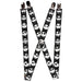 Suspenders - 1.0" - Nightmare Before Christmas Jack Expressions Gray Suspenders Disney   